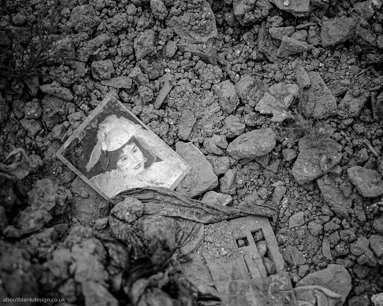 #7 Wedding Photo in rubble.