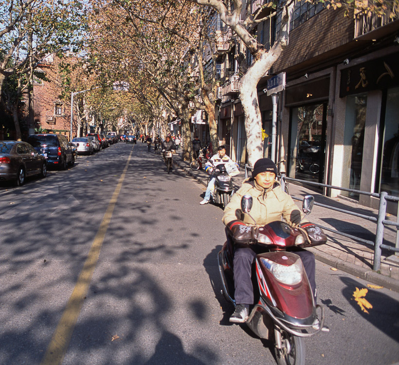 #1 scooter dude on nanchang lu/ maoming lu, which is right where we live.