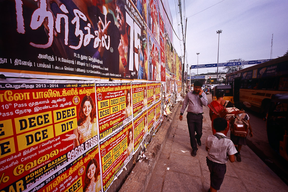 #48 billboards and traffic, Chennai
