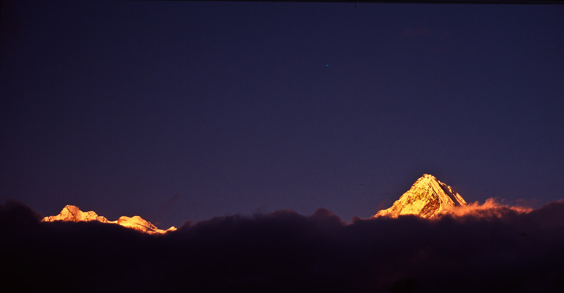 #39 Suddenly clouds cleared. Evening view from the lodge. Prepared us for what was coming the next morning.